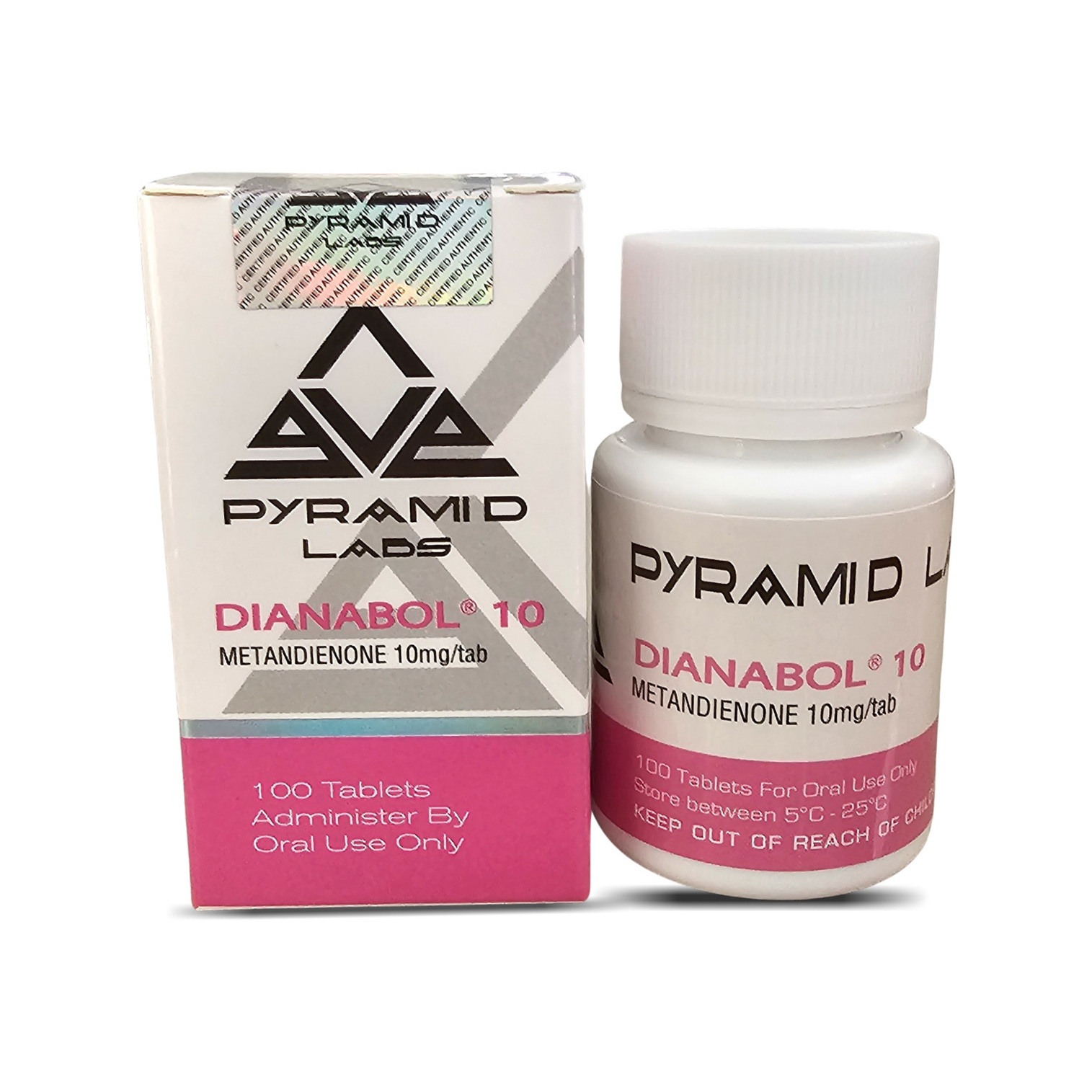 pyramid labs dianabol 10 mg methandienone tablets