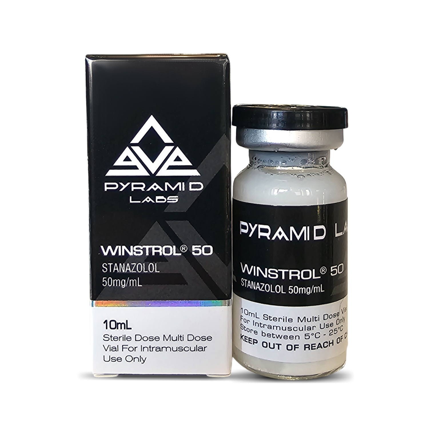 pyramid labs winstrol 50 mg stanozolol injection vial